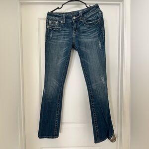 Miss Me Dark Blue Flare Jeans